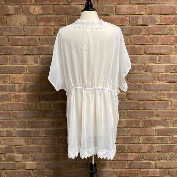 David’s Bridal White Sheer Robe Size L/XL NWOT - Picture 3 of 6